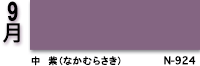 9月：中紫　N-924
